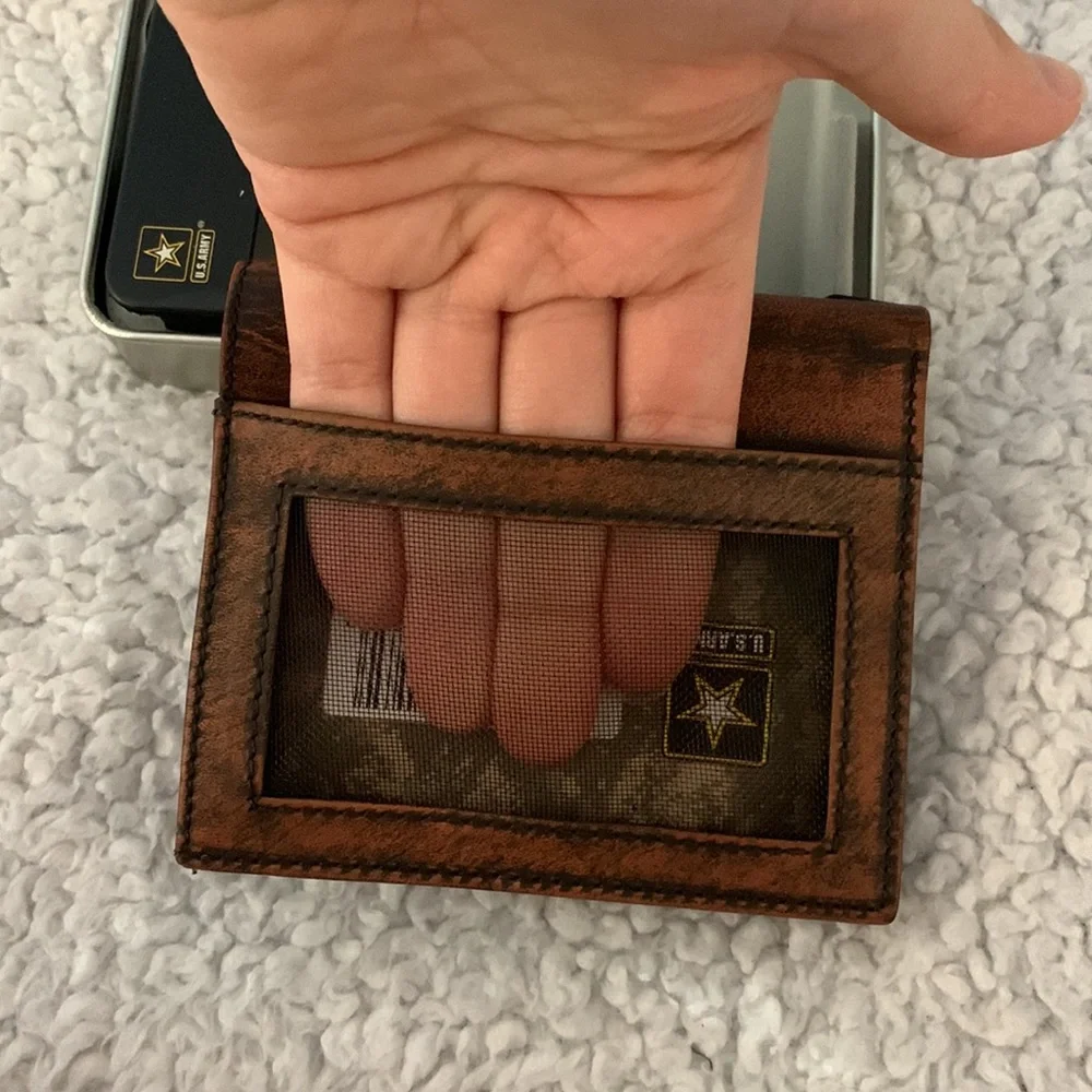 US Army Genuine Calf Leather Wallet